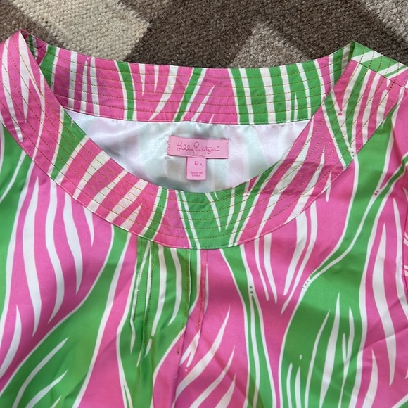 SOLD. Lilly Pulitzer Dasha Dress silk tailwind size 12 - Picture 5 of 13